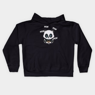 Cute Gamer Panda Console Player Gaming Kids Hoodie